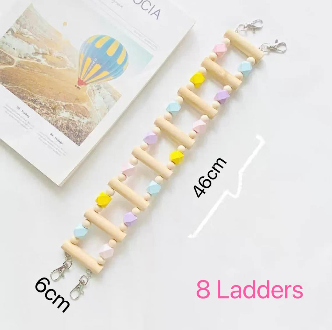 Parrot Sugar Summer Lemon 3 Style Ladder Climbing Toy With Natural Wood Hanging Parrot Birdie Toy Supplies Birds Pets Parrots Ladders