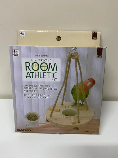 Japan Sanko Room Athletic Circle Platform for Small Medium Bird and Parrot Lovebird Budgie Pacific Parrotlet Finches